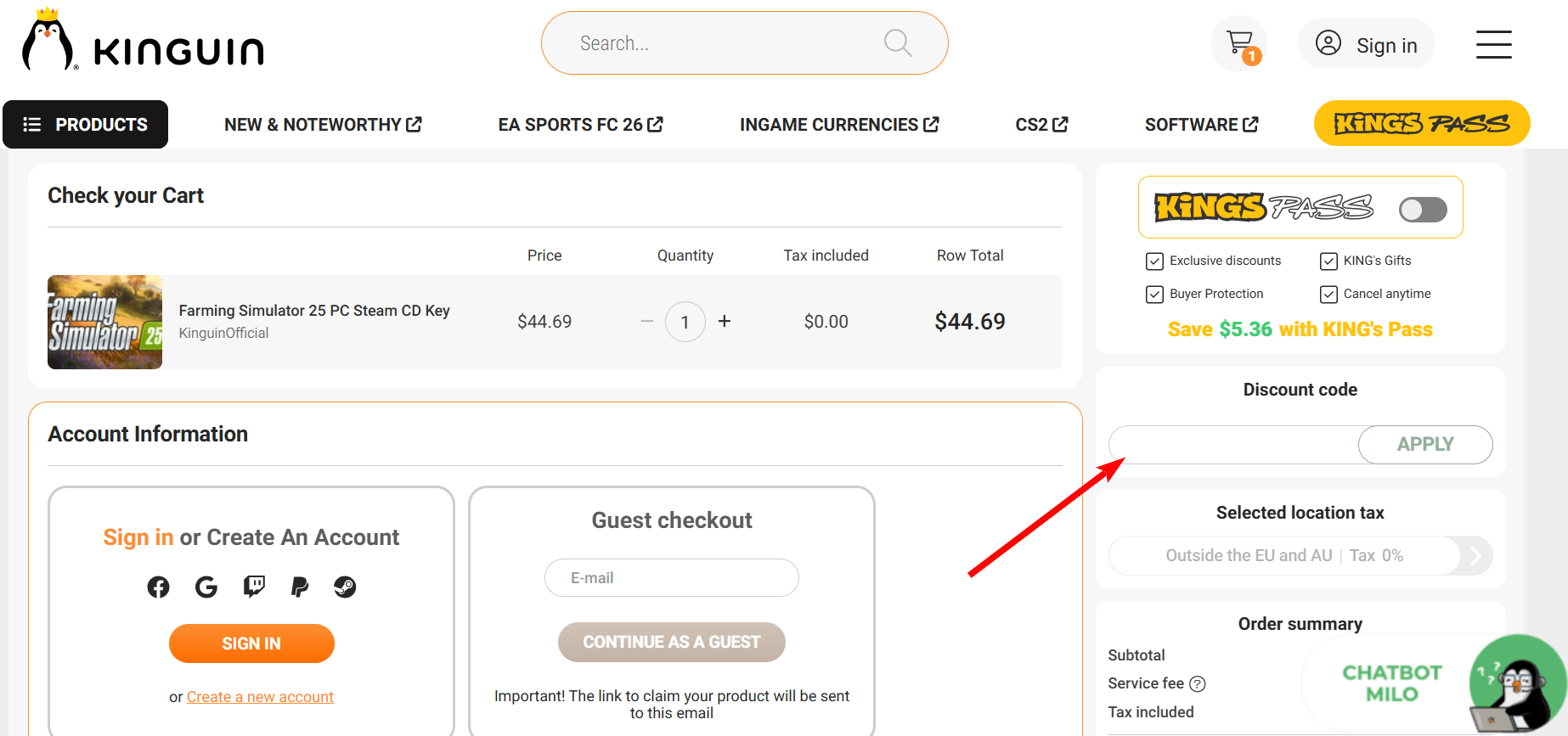 “Kinguin Promo Code”